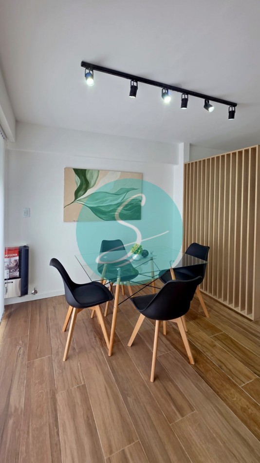 Departamento de 1 Ambiente, con balcon saliente, Zona Guemes