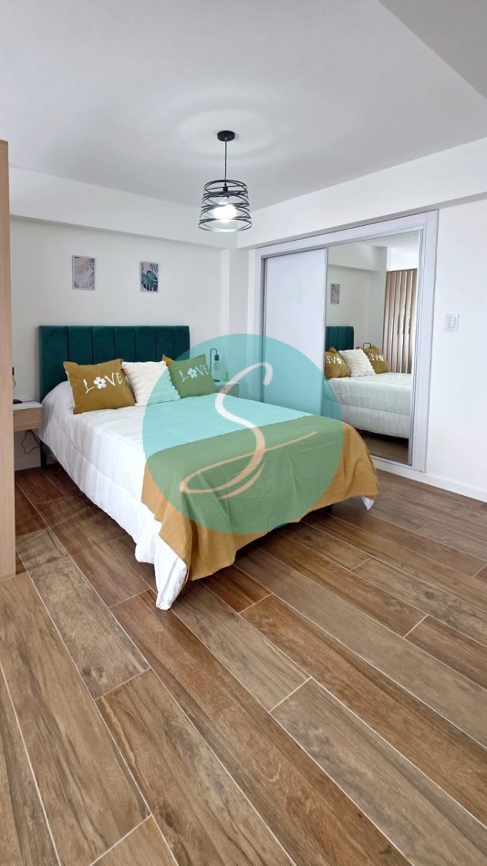Departamento de 1 Ambiente, con balcon saliente, Zona Guemes