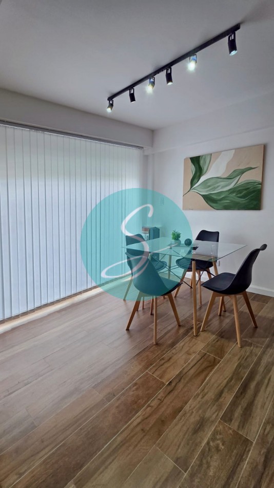 Departamento de 1 Ambiente, con balcon saliente, Zona Guemes