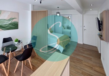 Departamento de 1 Ambiente, con balcon saliente, Zona Guemes
